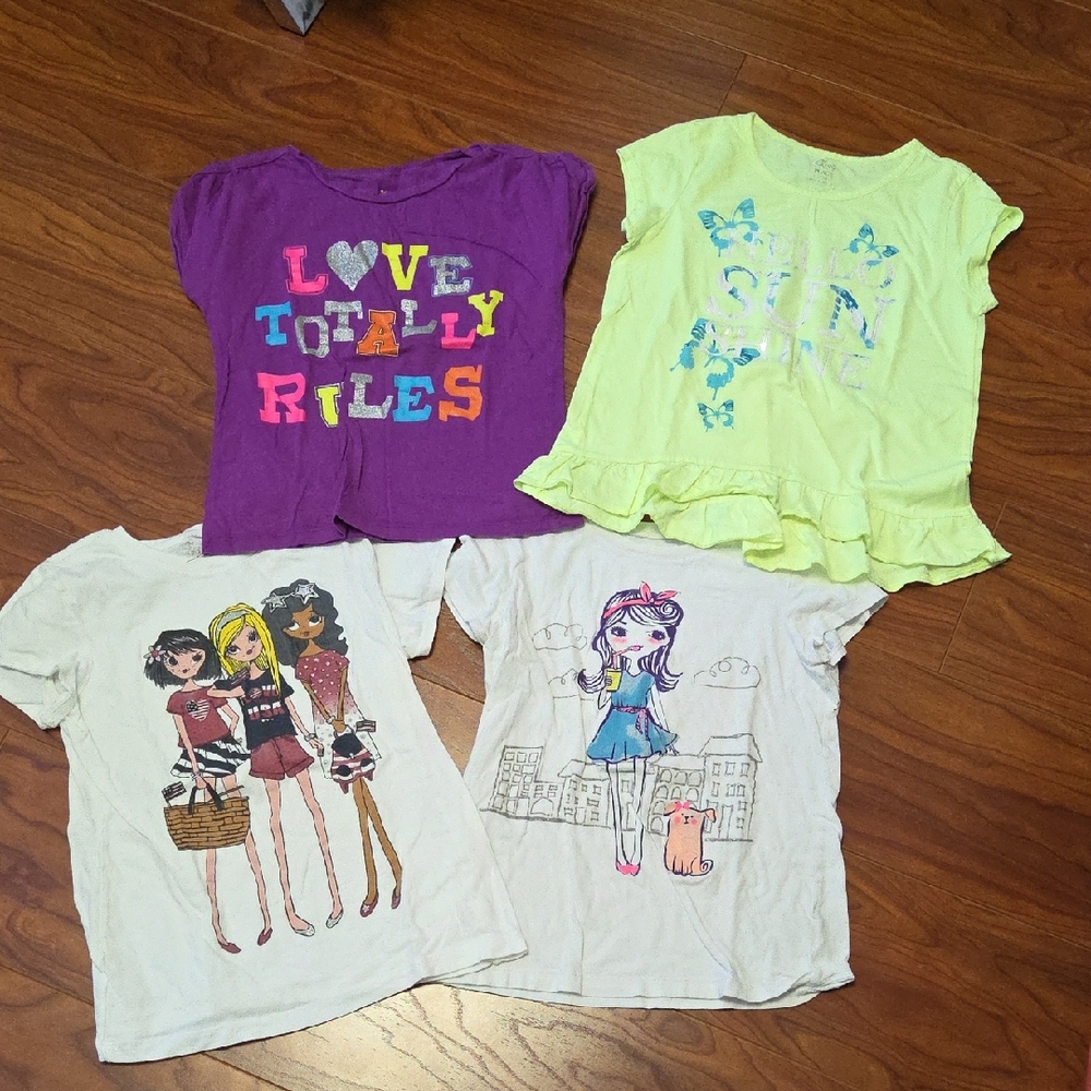 1989 Place Kids Short Sleeve Tees - Purple, Yellow, White